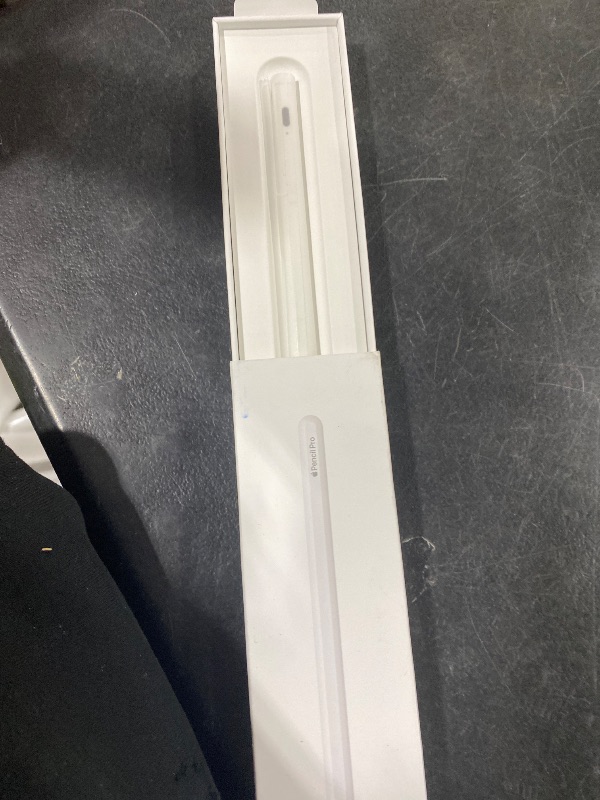 Photo 1 of Apple Pencil Pro: Latest Model - Device Compatibility Check Required - Pixel-Perfect Precision, Tilt and Pressure Sensitivity, Perfect for Note-Taking, Drawing, and Art. Charges and Pairs Magnetically