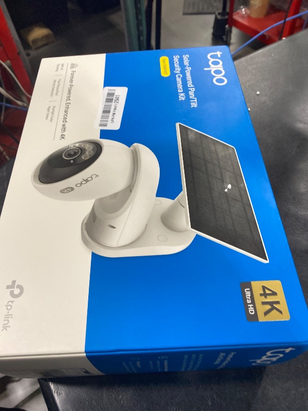 Photo 1 of Tapo 4K Outdoor Pan/Tilt Wireless Security Camera - Battery with Solar Charging, 360° Motion Track, 24/7 Capture, Person/Vehicle Detection, Subscription-Free Local Storage or Optional Cloud, C660 KIT