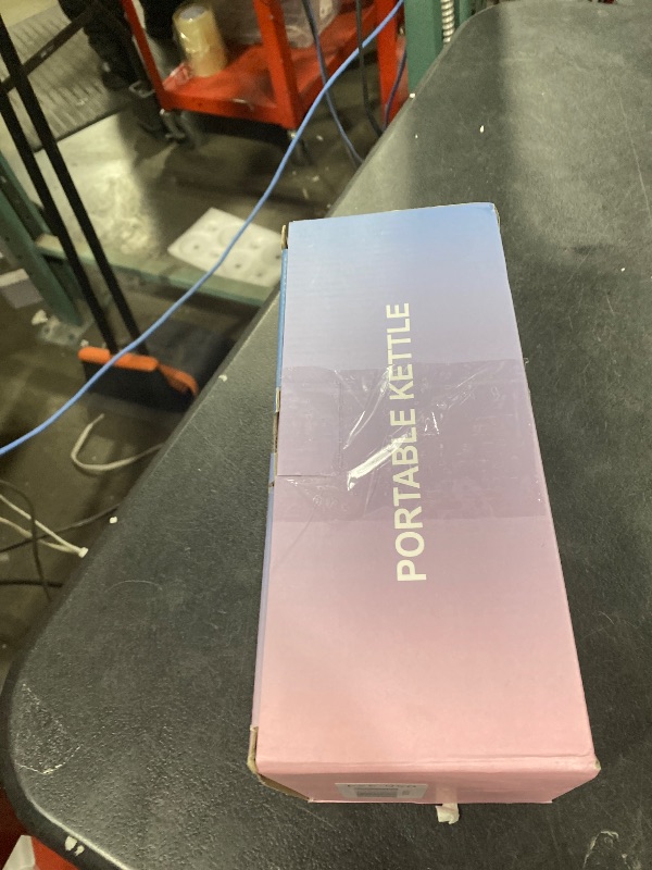 Photo 1 of Travel Electric Kettle Portable Mini Kettle,Small Hot Water Boiler with 4 Temperature Settings,304 Stainless Steel,Fast Boiling Water with Auto Shut-Off and Boil Dry Protection,400ml (Beige, 400ML)