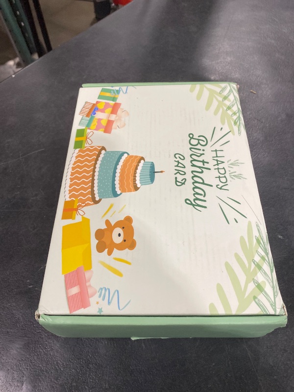 Photo 1 of 100 Happy Birthday Cards with Envelopes, 20 Unique Designs, Birthday Cards Bulk with Short Generic Message Inside, 4x6 inches, Assorted Birthday Cards Assortment for Business, Office and Personal