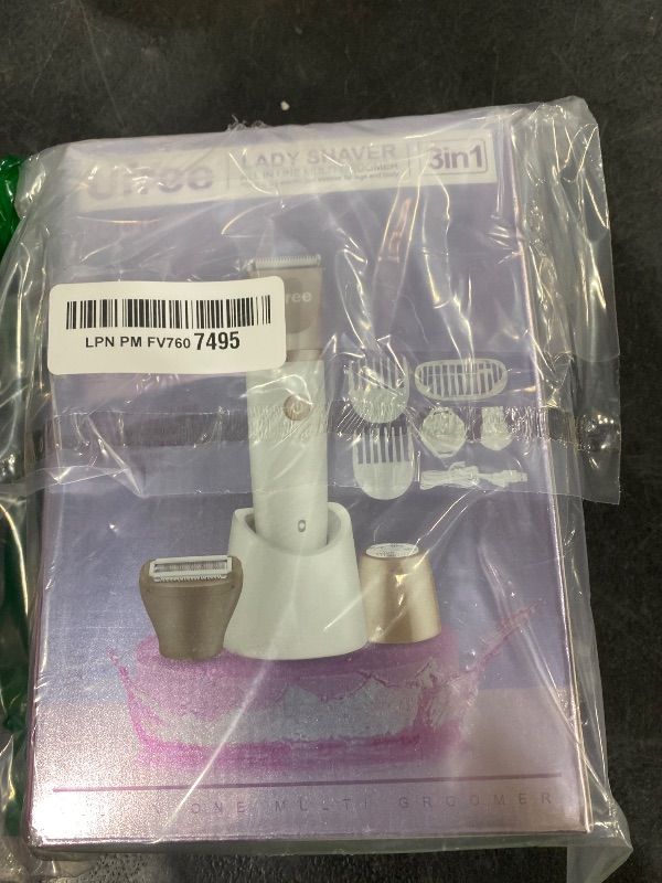 Photo 1 of Ufree Bikini Trimmer Electric Razors for Women, Rechargeable Pubic Body Hair Trimmer Electric Shaver for Legs Body Hair, Bikini Shaver IPX7 Waterproof, Gifts for Women, Purple