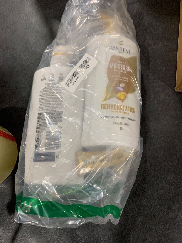 Photo 1 of Pantene Shampoo & Conditioner Set, Daily Moisture Renewal - Pro-V Nutrients for Dry, Color-Treated, Straight to Curly Hair, 72-Hour Hydration & Softness, 52.8 Oz Total + Miracle Rescue Shot (0.5 Oz)
