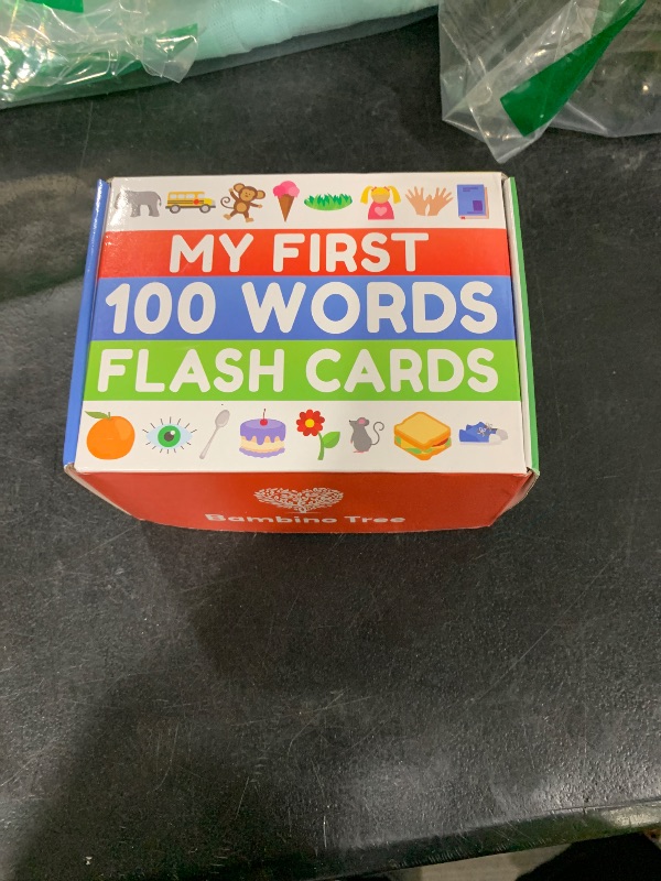 Photo 1 of 100 First Words Flash Cards – High Contrast Picture Flashcards – Educational Learning for Speech and Early Vocabulary Featuring Animals, Food, Transport, Family, Clothes and More