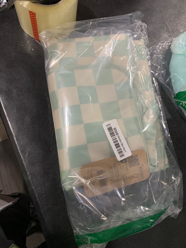 Photo 1 of Tiny Twinkle Portable Diaper Changing Pad | Waterproof, Wipeable & Compact Baby Changing Pad for Travel | Smart Wipes Pocket & Organized Storage| Newborn Shower Gift (Sage Checkers)