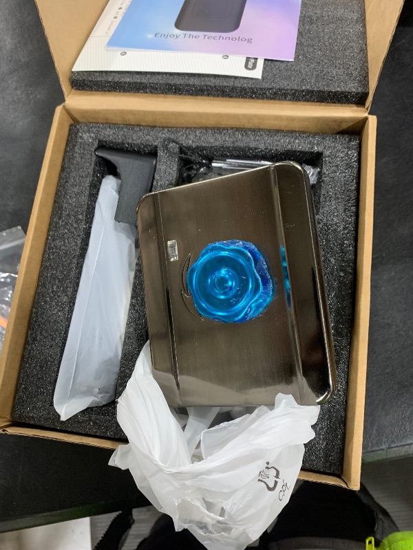 Photo 1 of Smart Gate Lock, Electronic Gate Locks for Outdoor Fence, Keyless Smart Rim Lock, Electric Sided Keypad Locks with App Control, IC Card, Keys Touchscreen Perfect for Fence and Outdoor (Black)