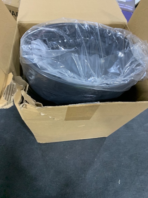 Photo 1 of 100 PC black Plastic fast Food Basket 