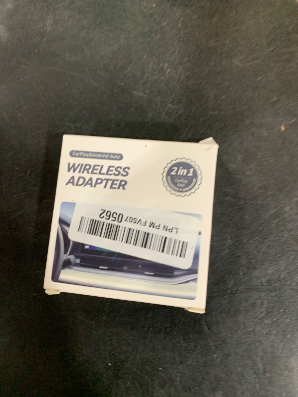 Photo 1 of 2-in-1 Wireless CarPlay Adapter Support Apple CarPlay & Android Auto, Mini Bluetooth USB A & USB C Dongle Convert Wired to Wireless Compatible with iPhone & Android