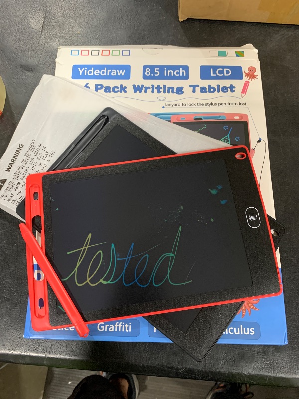 Photo 1 of [Upgraded] 6 Pack LCD Writing Tablet for Kids Bulk, 8.5 Inch Colorful Drawing Tablet, Toddler Drawing Pads, Doodle Board for Age 3 4 5 6 7 8 Years Old, Best Christmas Birthday Gifts for Boys Girls