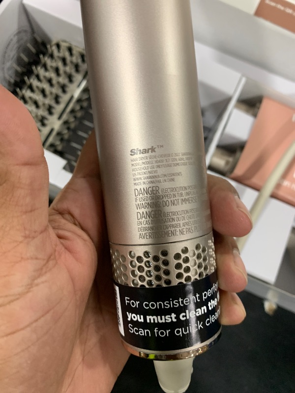 Photo 1 of Shark FlexStyle Air Styling & Drying System, Powerful Hair Dryer Brush & Multi-Styler with Auto-Wrap Curlers, Paddle Brush, Oval Brush, Concentrator Attachment, Stone, HD430