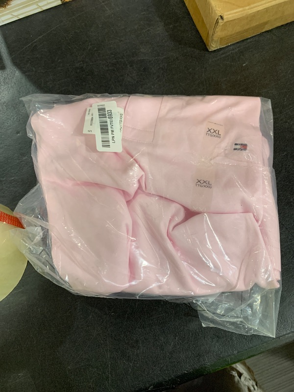 Photo 1 of Tommy Hilfiger Men's Liquid Cotton Regular Short Sleeve Polo, Light Pink XX-Large