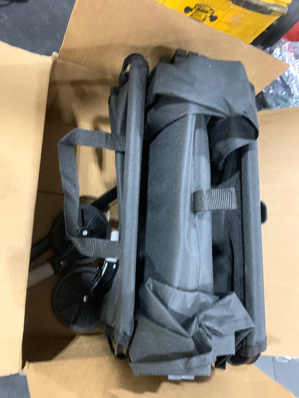 Photo 1 of **********MISSING PARTS*******
Wagons Carts Foldable, Collapsible Wagon, Foldable Wagon Cart with Wheels, Folding Wagons for Beach Camp Sports Garden, 2 Cup Holders/Lightweight Portable/Black/360 LBS********READ CLERK COMMENTS********
