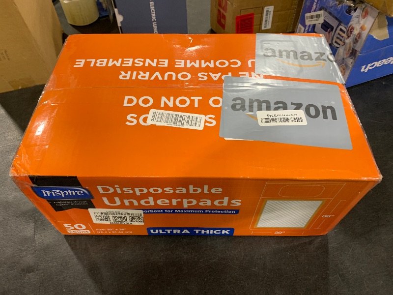 Photo 1 of Inspire Extra Large Super Absorbent Disposable Bed Pads for Chronic Incontinence Ultra Thick and Absorbent Bed Pads Disposable Adult | Pee Pads for Adults (30" X 36" Pack of 50)