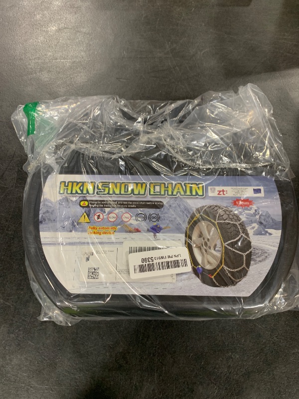 Photo 1 of Auto Tightening Snow Chains Tire Chains For Cars Suv Pickup Trucks - Auto Tightening 1 Min Quick Fit AND Easy Installation, Reusable Universal Emergency Traction Snow Chains - Set of 2?HKN80?