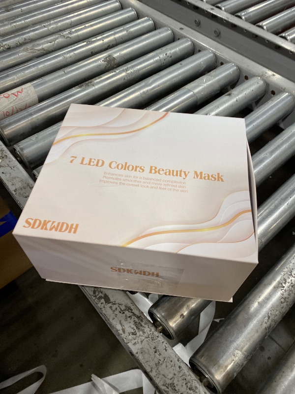 Photo 1 of SDKWDH Red Light Therapy for Face, Led Face Mask Light Therapy, Anti-Aging Infrared Therapy for Wrinkles, Fine Lines, 7-1 Colors LED Facial Skin Care Mask, Gold