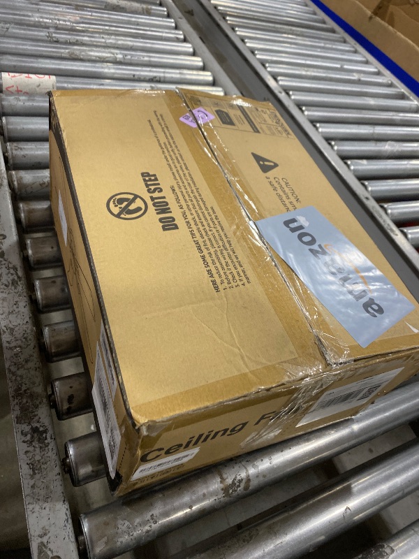 Photo 1 of ZMISHIBO 52 Inch Ceiling Fan No Light, Flush Mount Low Profile, Modern Black Ceiling Fan Without Light, Remote Control & Quiet DC Motor, for Indoor&Outdoor, Bedroom, Living Room