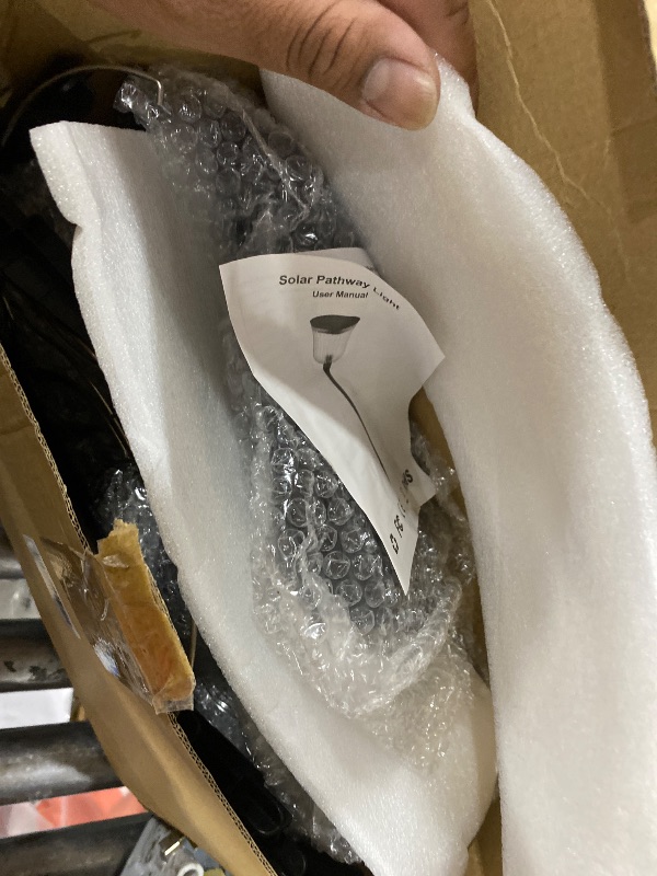 Photo 1 of WTGEGF Solar Lights Outside Waterproof, 6 Pack 200?Lumens Super Bright Solar Pathway Lights Outdoor Waterproof with 2 Lighting Modes, Auto On/Off Outdoor Solar Lights for Yard, Walkway, Lawn