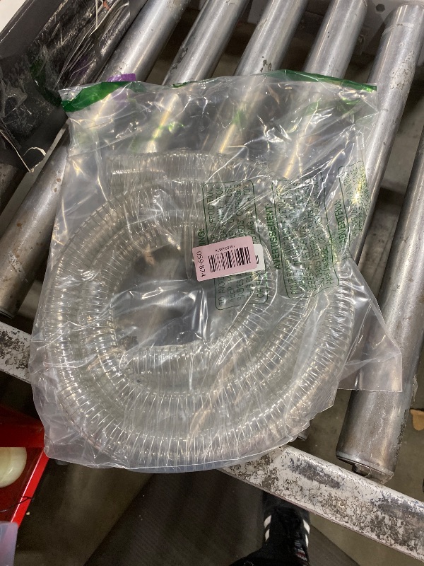 Photo 1 of 1"id-5ft PVC Reinforced Tubing Steel Wire Suction Flexible Hose Vinyl Tubing Heavy Duty PVC Vacuum Hose Drain Fuel Oil Gas Water for Marine Bilge Pump Pond Spa
