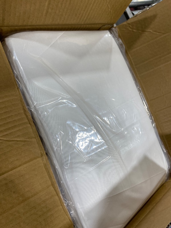 Photo 1 of 10 Pack White Round Tablecloths, 120 Inch Stain Resistant and Wrinkle Polyester Fabric Washable Table Clothes Cover for Kitchen Dining, Wedding, Reception Banquet, Birthday Party, Buffet Restaurant