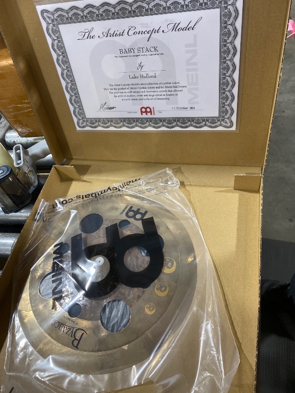 Photo 1 of Meinl Cymbals Byzance/Classics Custom Luke Holland Artist Concept Model Baby Stack, 10"/12" — 2-YEAR WARRANTY