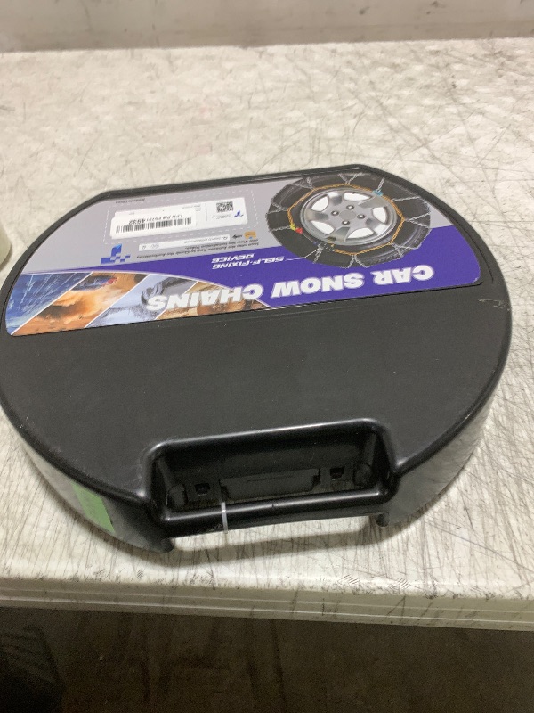 Photo 1 of Snow-Chains Auto Fixing 1 Min Quick Fit Easy Installation Tire-Chains, Portable Reusable Universal Emergency Tire Traction Chain for Passenger Car, Pickup Trucks and SUV - Set of 2