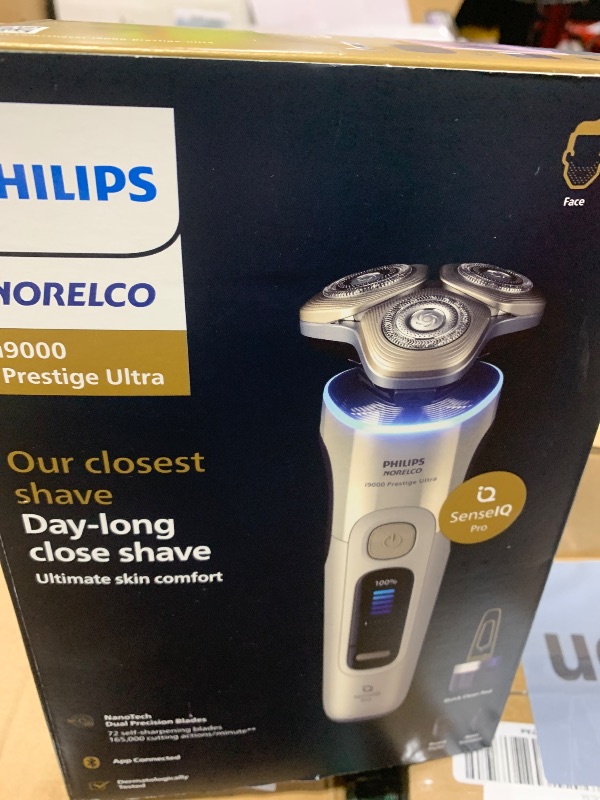 View 3 of *****DOES NOT WORK*****
Philips Norelco Shaver i9000 Prestige Ultra, Wet & Dry Electric Shaver, White Gold, SenseIQ Pro Technology, Triple Lift & Cut System, 360 Rotating NanoTech Precision Blades, Beard Styler, XP9403/88