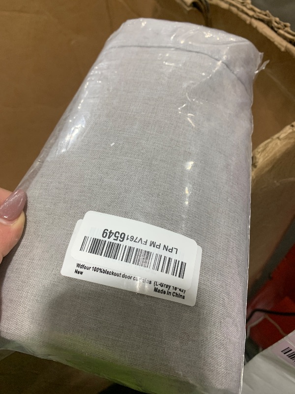 Photo 1 of 100% Light Block, Multi-use, no Noise, Easy Installed Door Curtains, Adjustable Roller Shade, Window Blind, Panel for Office, Apartment, and Classroom(18Wx42L,Light Gray,1 Piece)