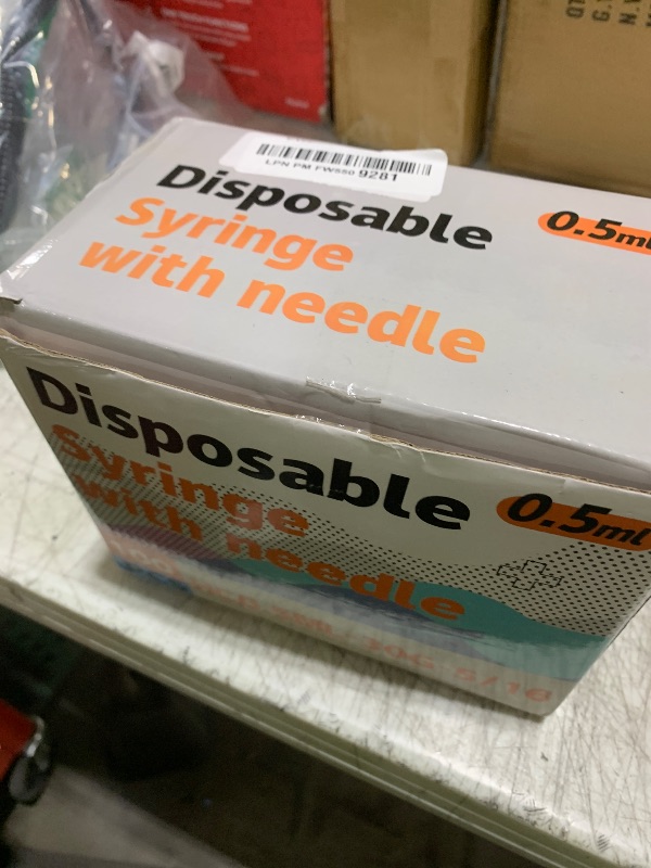 Photo 1 of 0.5mL Syringe 30G 5/16 Inch 8mm, Individually Wrapped, Pack of 100