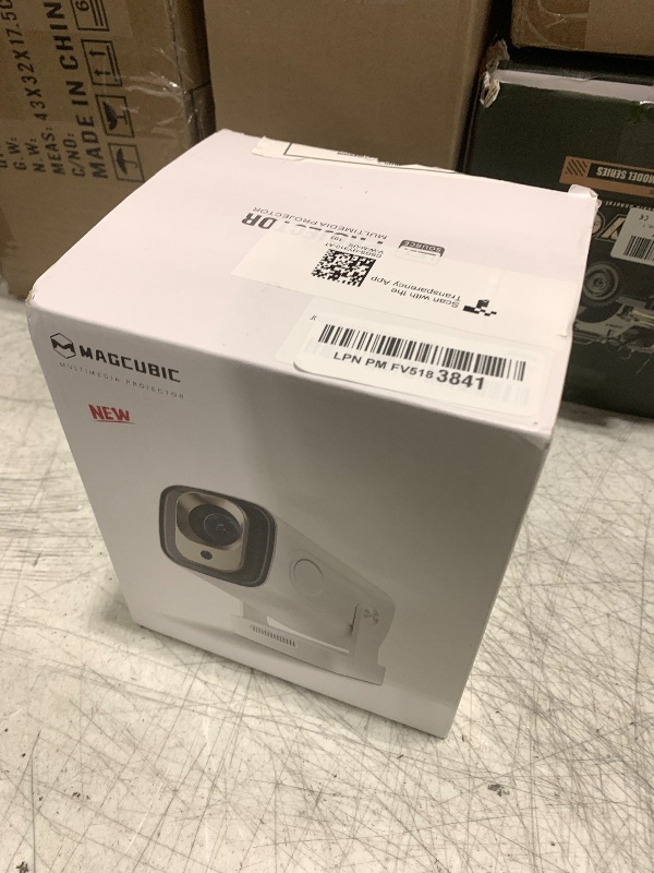 Photo 1 of ?Auto Focus&1080P?Magcubic Mini Smart Projector with 4K Support, Portable Projector with Wifi and Bluetooth, 5W Speaker, Built in Apps, Voice Control, Outdoor Movie Projector