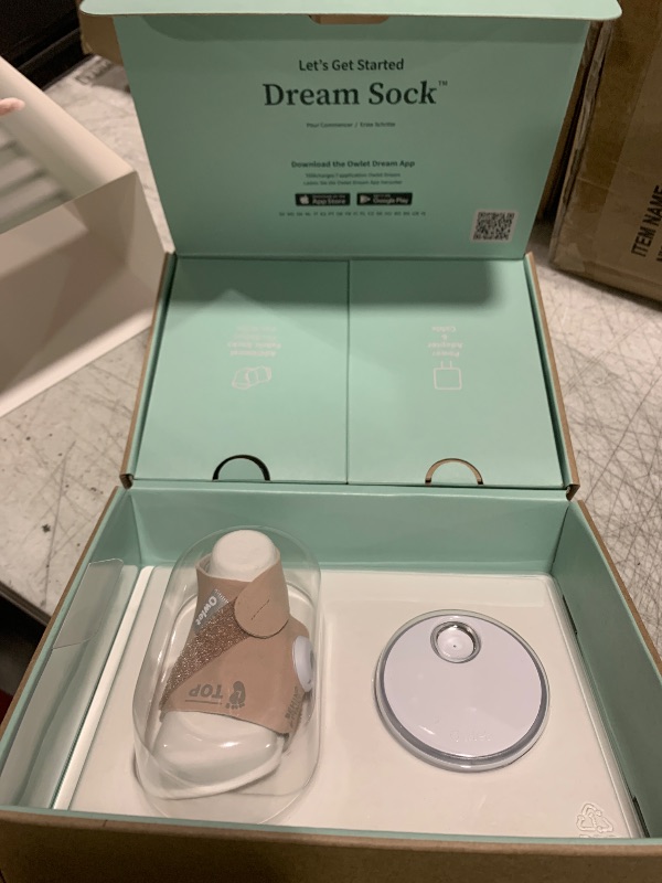 Photo 1 of Owlet Dream Sock - FDA-Cleared Smart Baby Monitor - Track Live Pulse (Heart) Rate, Oxygen in Infants - Receive Notifications - Dusty Rose