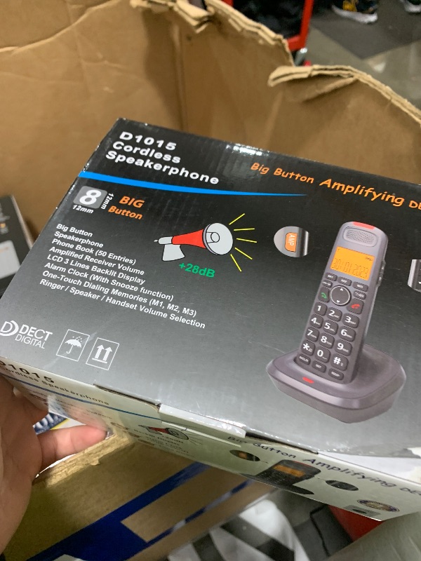 Photo 1 of ORNIN D1015 DECT 6.0 Expandable Cordless Phone System with Answering Machine, Caller ID, Big Buttons, Speakerphone, Audio Assist - Home & Small Business(1 Handset)