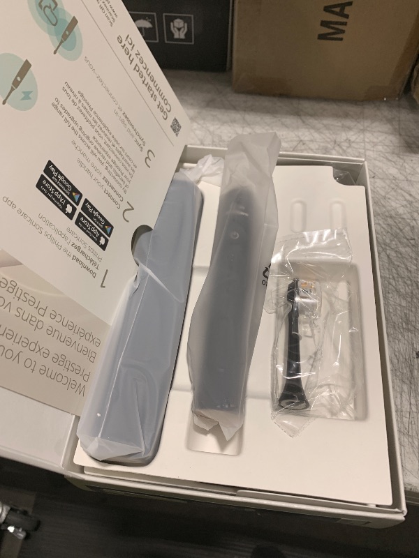 Photo 1 of Philips Sonicare DiamondClean 9900 Prestige Electric Toothbrush - with SenseIQ Technology and Advanced AI App, 5 Brushing Modes, 3 Intensity Levels, Charging Travel Case,Midnight Blue, Model HX9990/12