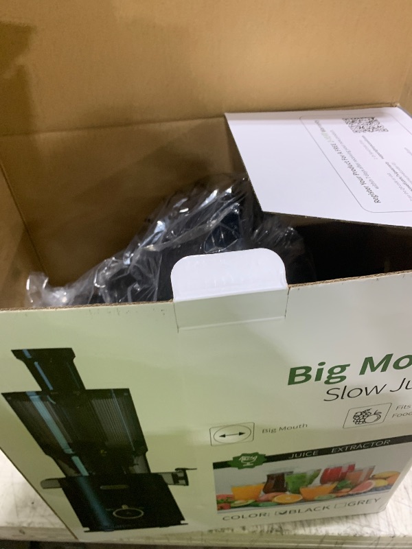 Photo 1 of ECOSELF Juicer Machines - Wide Mouth Feed Chute with Self Feeding Hands-Free Design - Cold Press Juicer for Vegetables and Fruits - Juice Extractor Machine High Juice Yield - With Pusher