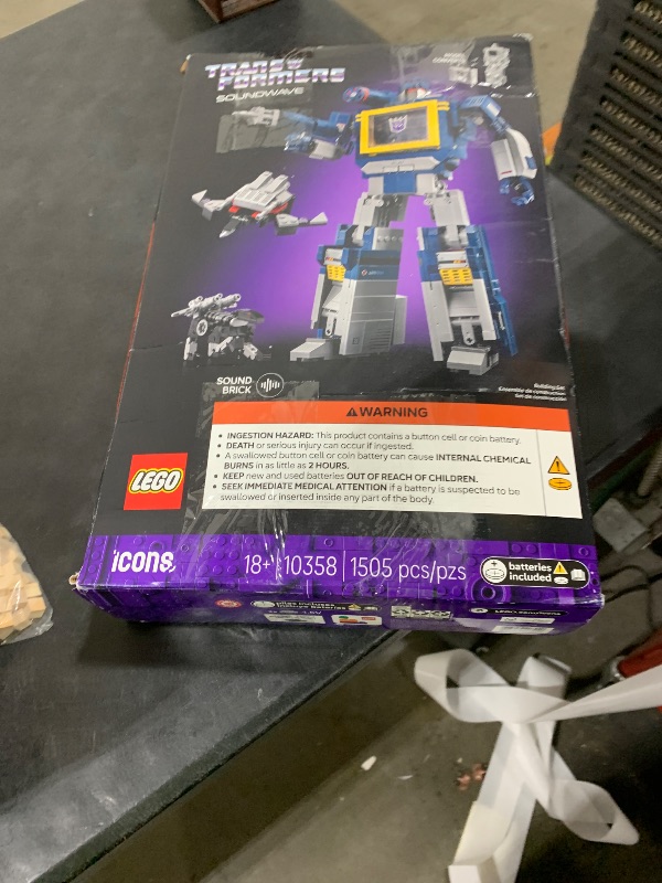 Photo 1 of LEGO Icons Transformers: Soundwave - Building Set W/Sound Effects for Adults, 18+ - Model Kit W/Ravage & Laserbeak Figures - DIY Home Decor - Collectible Gift Idea for Sci-FI & Movie Fans - 10358