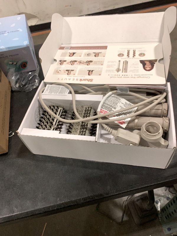 Photo 1 of Shark FlexStyle Air Styling & Drying System, Powerful Hair Dryer Brush & Multi-Styler with Auto-Wrap Curlers, Paddle Brush, Oval Brush, Concentrator Attachment, Stone, HD430