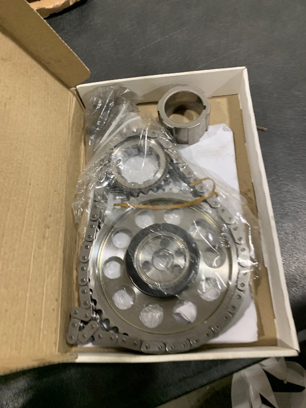 Photo 1 of Rollmaster Timing Chain Set, Red Series, Double Roller, Keyway Adjustable, Needle Bearing, Billet Steel, GM LS-Series, Kit