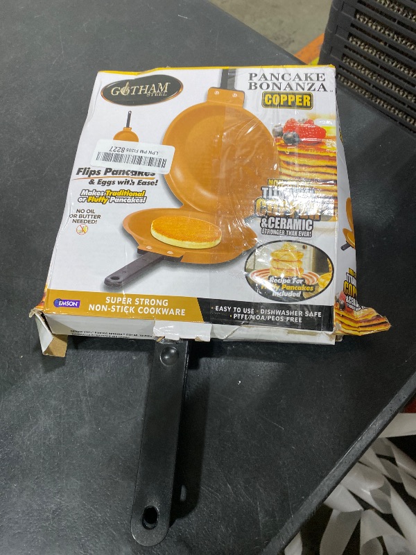 Photo 1 of 01 Double Sided Egg Frying Pan, Non-Stick Premium Iron Double Side Flip Pan Pancake Maker Household Kitchen Cookware for Pancake,Toasted Bread and Fried Egg