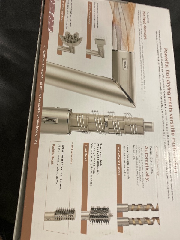 Photo 1 of Shark FlexStyle Air Styling & Drying System, Powerful Hair Blow Dryer & Multi-Styler with Auto-Wrap Curlers, Curl-Defining Diffuser, Oval Brush, & Concentrator Attachment, Stone, HD435