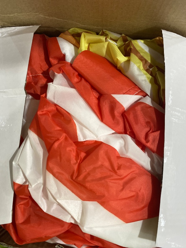 Photo 1 of Capoda 5ft Popcorn Inflatables 3D Inflatable Circus Carnival Movie Night Decorations Blow Up Red White Striped Design Popcorn Built in LED Lights for Movie Night Theater Carnival Theme Party Supplies