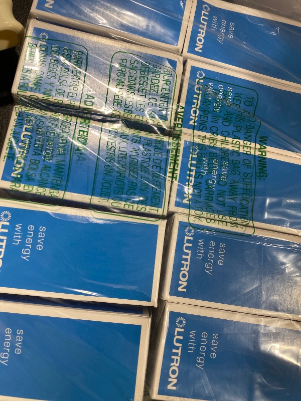 Photo 1 of Lutron Caseta Original Smart Dimmer Switch (Lutron Smart Hub Required), for LED Lights, 150 Watt, Single-Pole/3-Way, No Neutral Required, PD-6WCL-BL, Black, 10 Pack