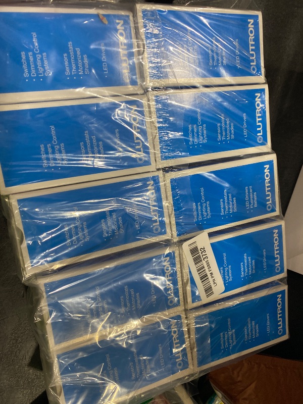 Photo 1 of Lutron Caseta Original Smart Dimmer Switch (Lutron Smart Hub Required), for LED Lights, 150 Watt, Single-Pole/3-Way, No Neutral Required, PD-6WCL-BL, Black, 10 Pack