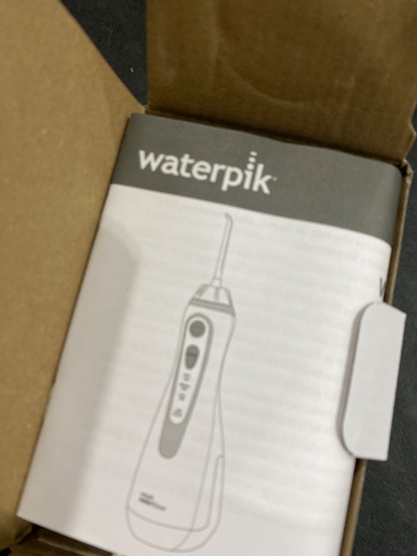 Photo 1 of Waterpik Cordless Advanced 2.0 Water Flosser For Teeth, Gums, Braces, Dental Care With Travel Bag and 4 Tips, ADA Accepted, Rechargeable, Portable, and Waterproof, White WP-580, Packaging May Vary