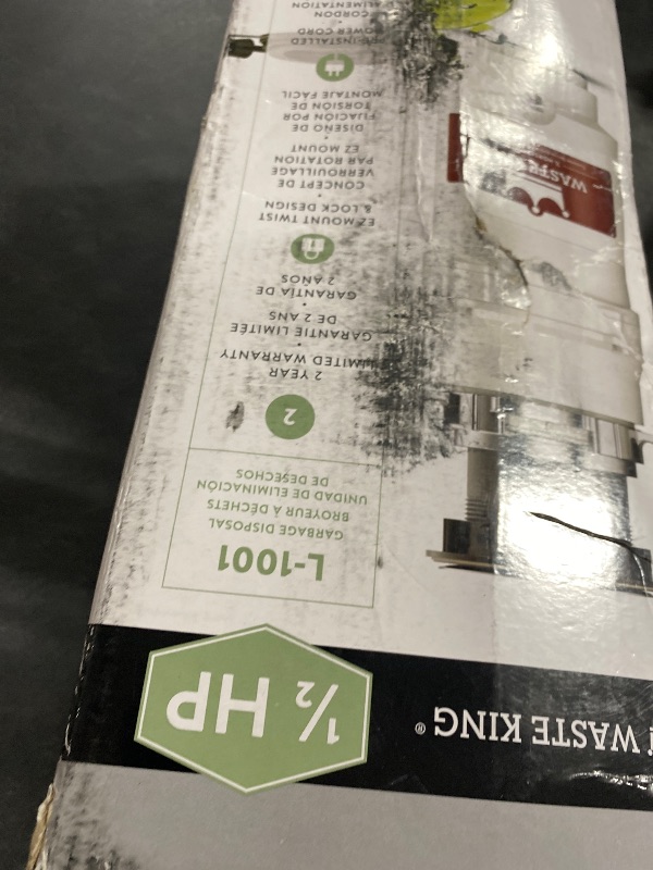 Photo 1 of Waste King Garbage Disposal for Kitchen Sink with Power Cord, L-1001