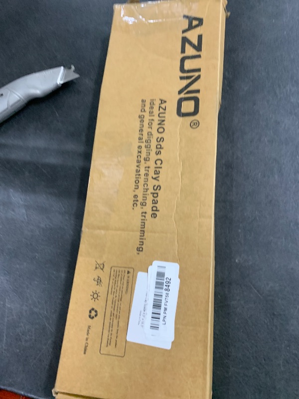 Photo 1 of AZUNO HEX Clay Spade Bit, 4-1/2" x 17" Heavy-Duty Steel Shovel Bit for 1-1/8"(30mm) Rotary Hammer & Jack Hammer, for Digging in Clay, Soil, Gravel, Sandstone, Adobe
