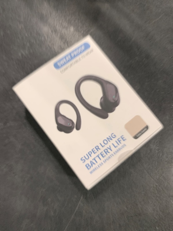 Photo 1 of HAOYUYAN Wireless Earbuds, Sports Bluetooth Headphones, 80Hrs Playtime Ear Buds with LED Power Display, Noise Canceling Headset, IPX7 Waterproof Earphones for Workout/Running (Camel)