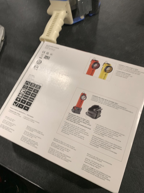 Photo 1 of Streamlight 90952 Survivor X 250-Lumen Right-Angle Firefighter's Flashlight with Charger and Charging System, Orange