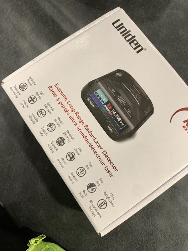 Photo 1 of Uniden R3 EXTREME LONG RANGE Laser/Radar Detector, Record Shattering Performance, Built-in GPS w/ Mute Memory, Voice Alerts, Red Light & Speed Camera Alerts, Multi-Color OLED Display , Black