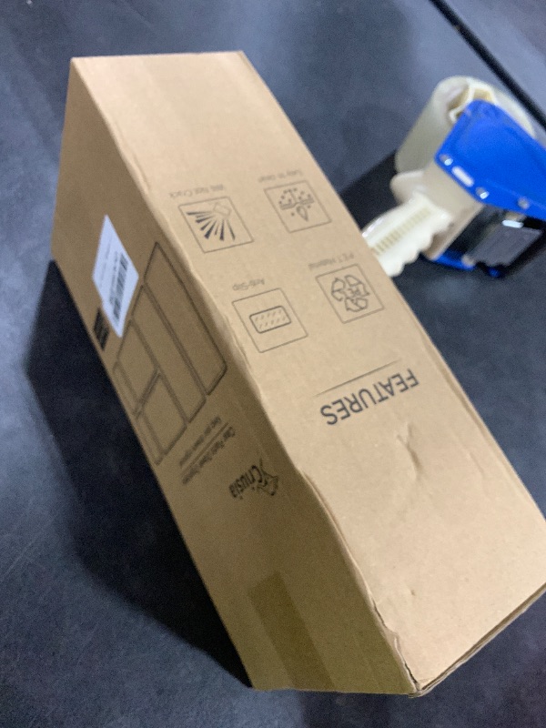 Photo 1 of 6 Pack Large Clear Plastic Drawer Organizer Trays, Acrylic Kitchen Drawer Organization and Storage Dividers, Non-Slip Storage Bins for Makeup, Kitchen Utensils, Bathroom, Jewelries and Office Desk