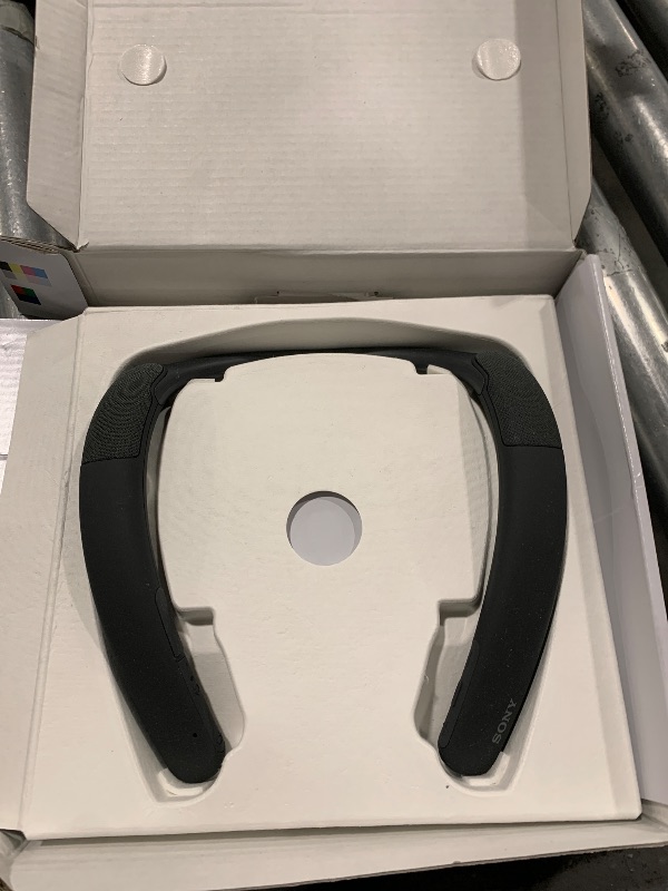 Photo 1 of Sony SRS-NB10 Wireless Neckband Bluetooth Speaker Comfortable and Lightweight with Technology to Work from Home, Built-in mic, 20 Hours of Battery Life, and IPX4 Splash-Resistant- Charcoal Gray