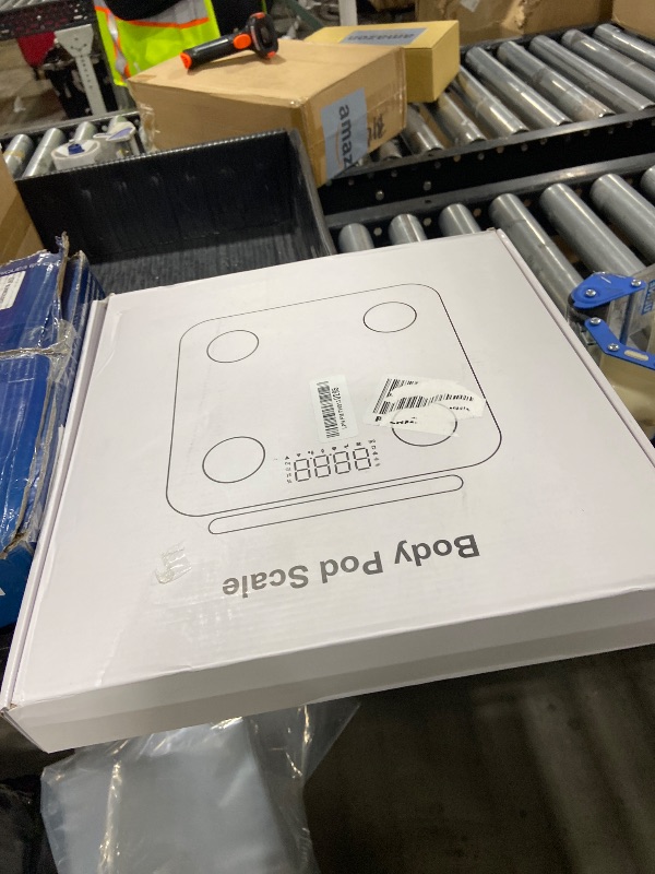 Photo 1 of The Body Smart Scale: 8-Electrode Health Pod Scale with 40+ Measurements Including Weight, Fat, BMI, Muscle Mass - Full Body Composition, 400 lbs Limit, 4xAAA Batteries Included