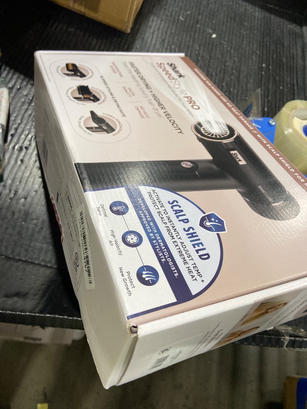 Photo 1 of Shark SpeedStyle Pro Professional Performance High-Velocity Hair Dryer System with Scalp Shield and IQ Speed Styling & Drying Suite, Straight and Wavy Hair, Lightweight, Ionic, No Heat Damage, HD731